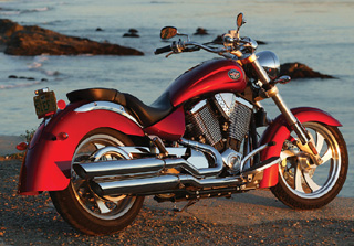 Visually similar to the successful Vegas, Victory's Kingpin has slightly less edgy style and more creature comforts. 